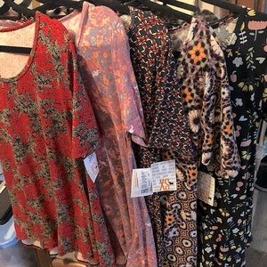Set of 5 Lularoe Perfect T size XS. BNWT